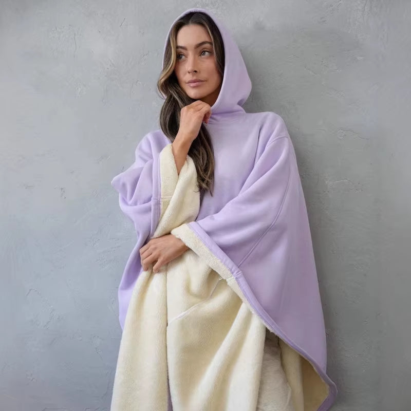 2025 Trendy Cloak Robe Hoodie Men Sweatshirt Casual Loose Solid Color with Hat Male Tops New Fashion 21Z7561